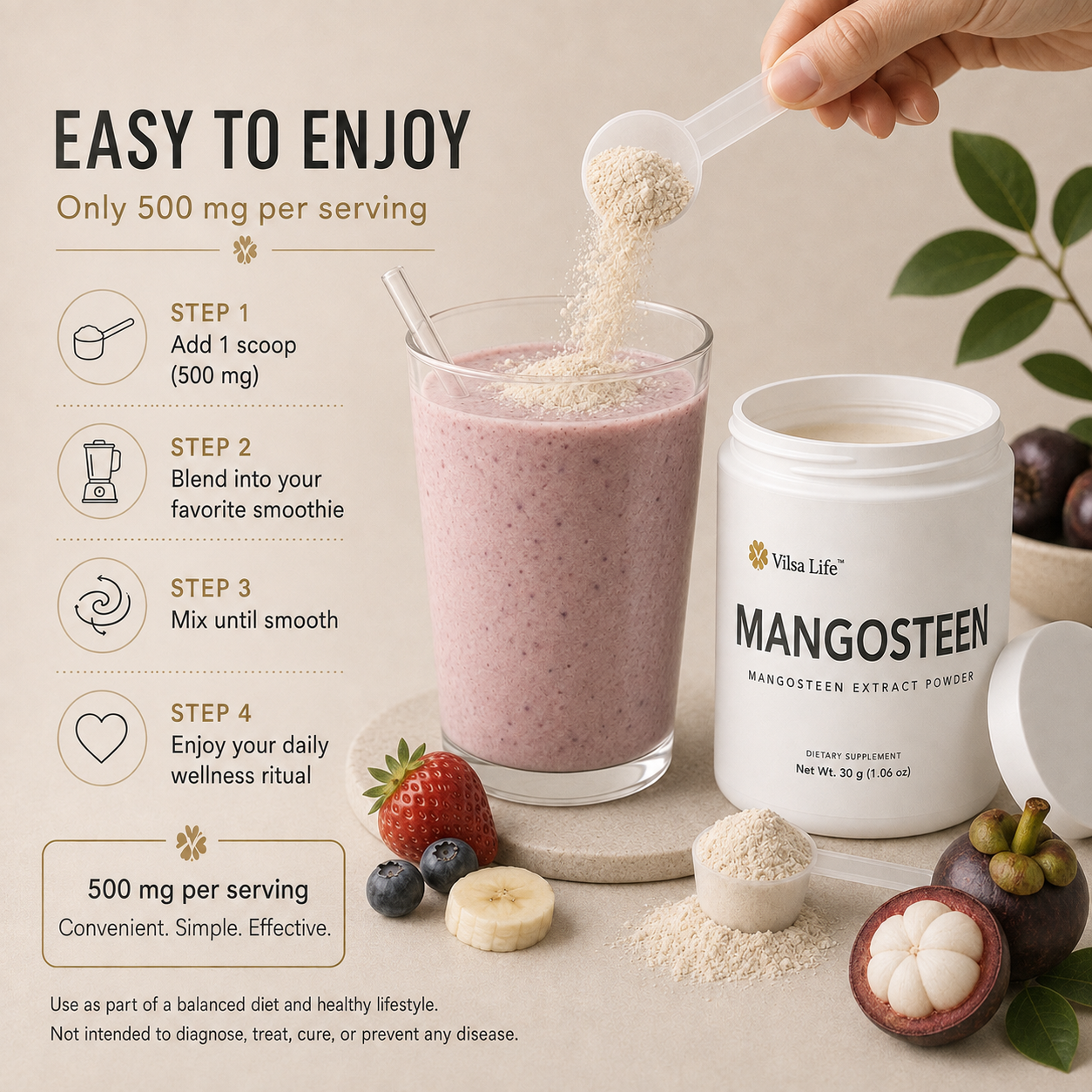 Mangosteen- Daily Antioxidant & Wellness Support