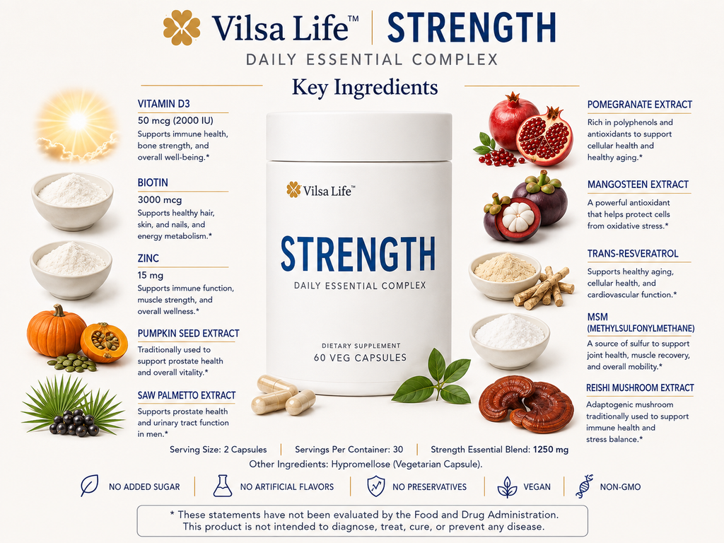 Strength-Daily Men’s Hair Strength & Wellness Support