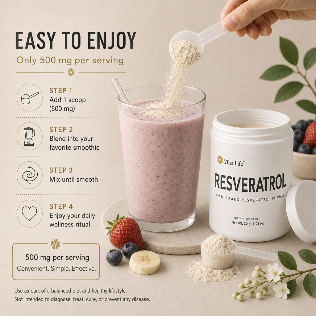 99% Trans-Resveratrol Powder-High-Purity Antioxidant & Healthy Aging Support