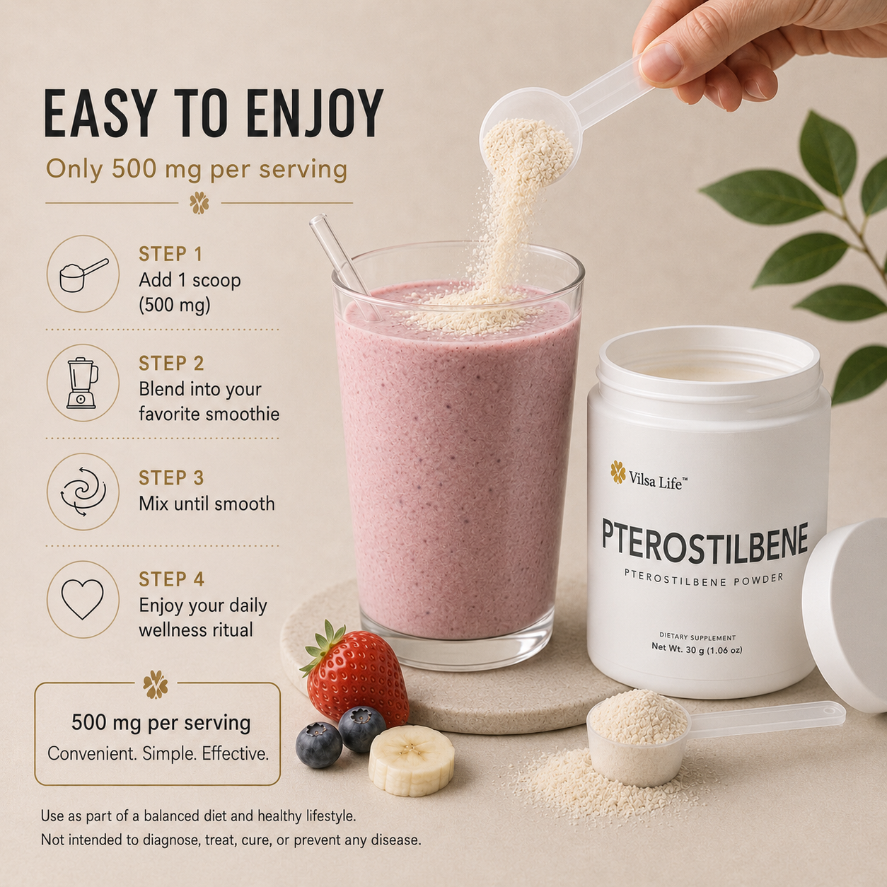 Pterostilbene-Daily Antioxidant & Cellular Wellness Support