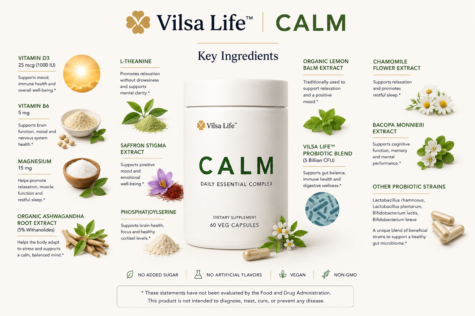 Vilsa Life ™Calm-Daily Calm & Stress Support