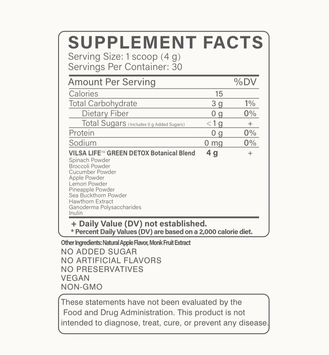 Vilsa Life ™Green-Daily Greens & Botanical Nutrition