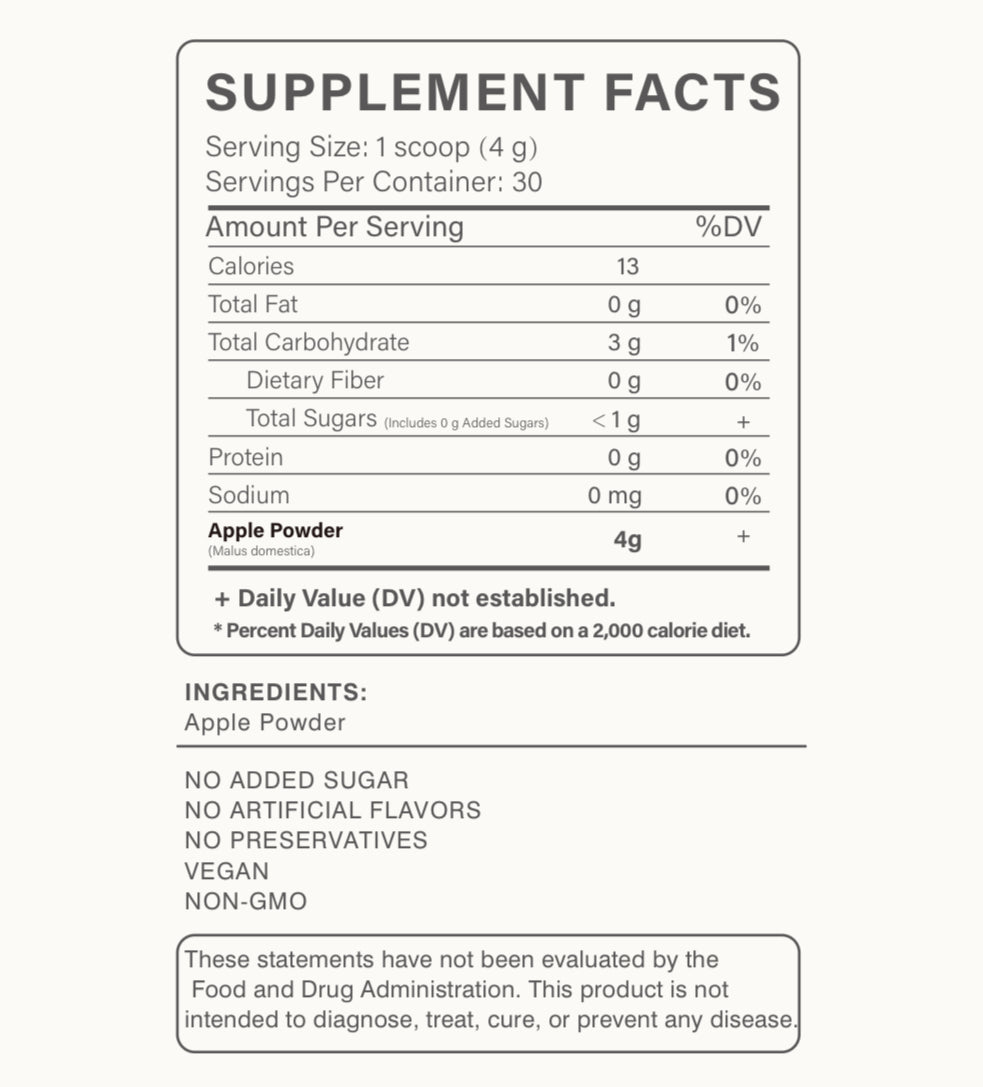 Apple Powder-Single-Ingredient Apple Superfood Powder