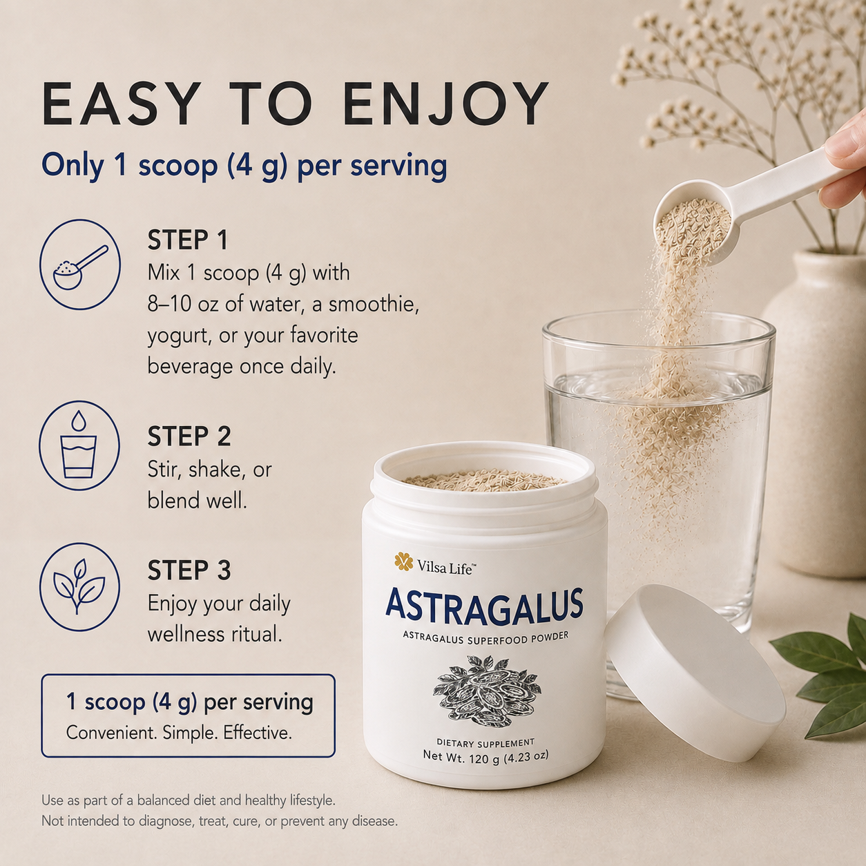 Astragalus Powder-Single-Ingredient Astragalus Botanical Powder