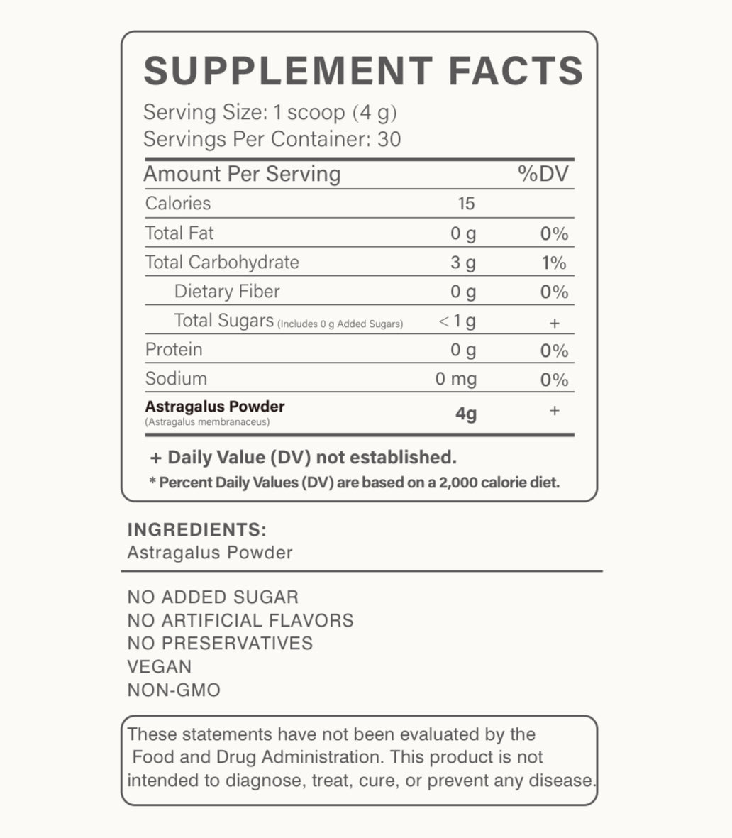 Astragalus Powder-Single-Ingredient Astragalus Botanical Powder