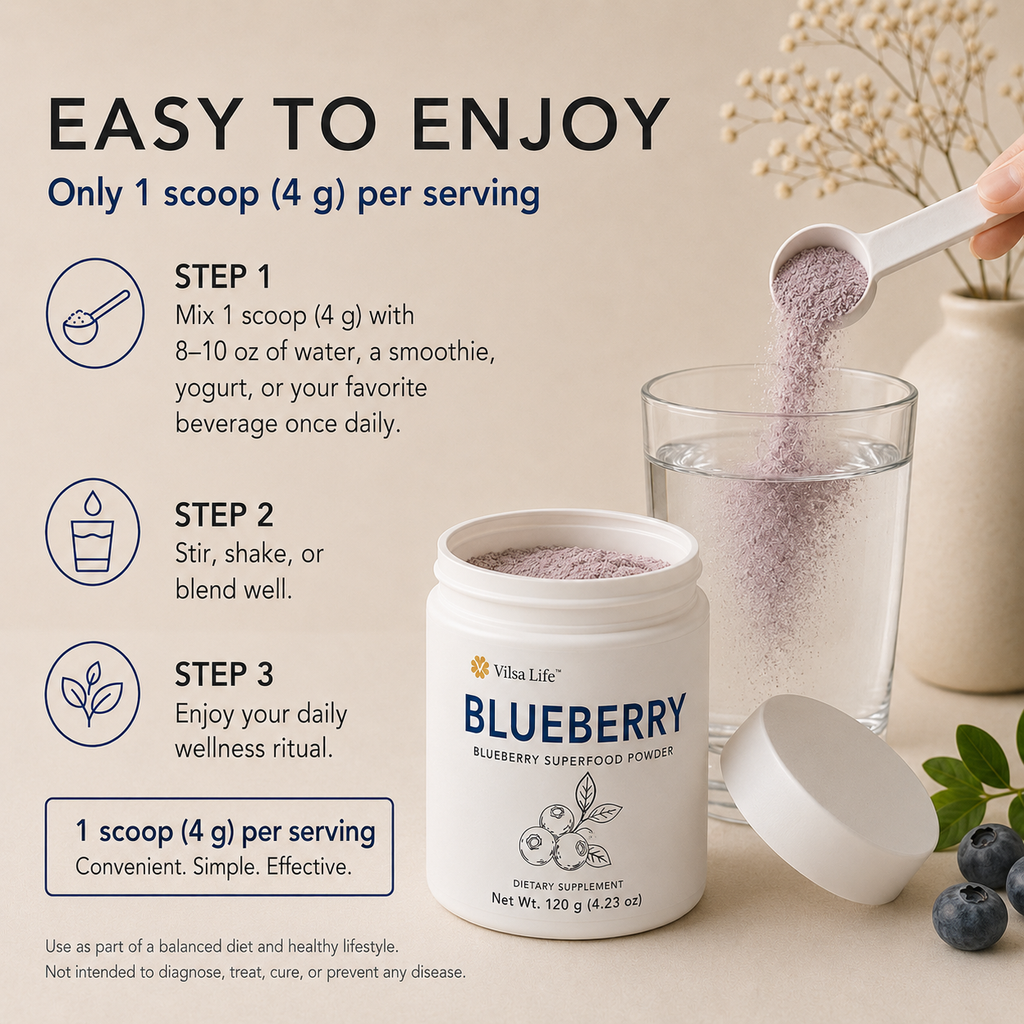 Blueberry Powder-Single-Ingredient Blueberry Superfood Powder