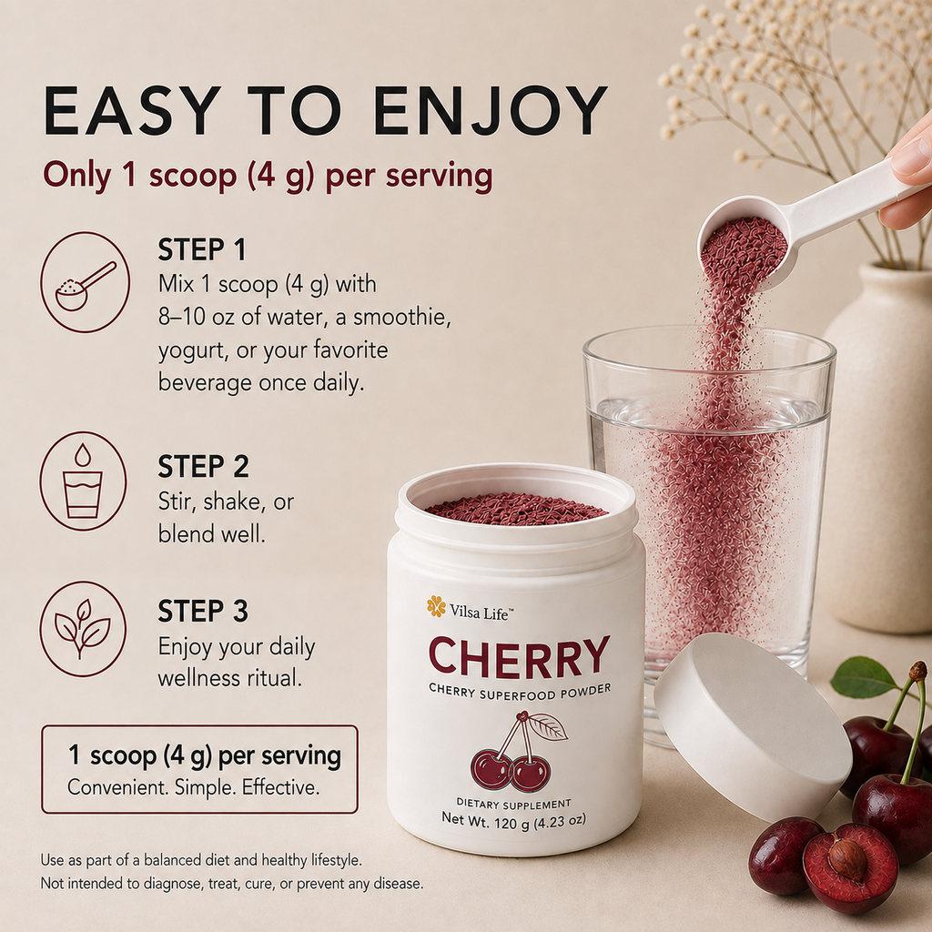 Cherry Powder-Single-Ingredient Cherry Superfood Powder