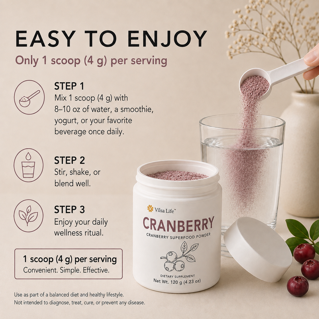 Cranberry Powder-Daily Antioxidant & Urinary Wellness Support