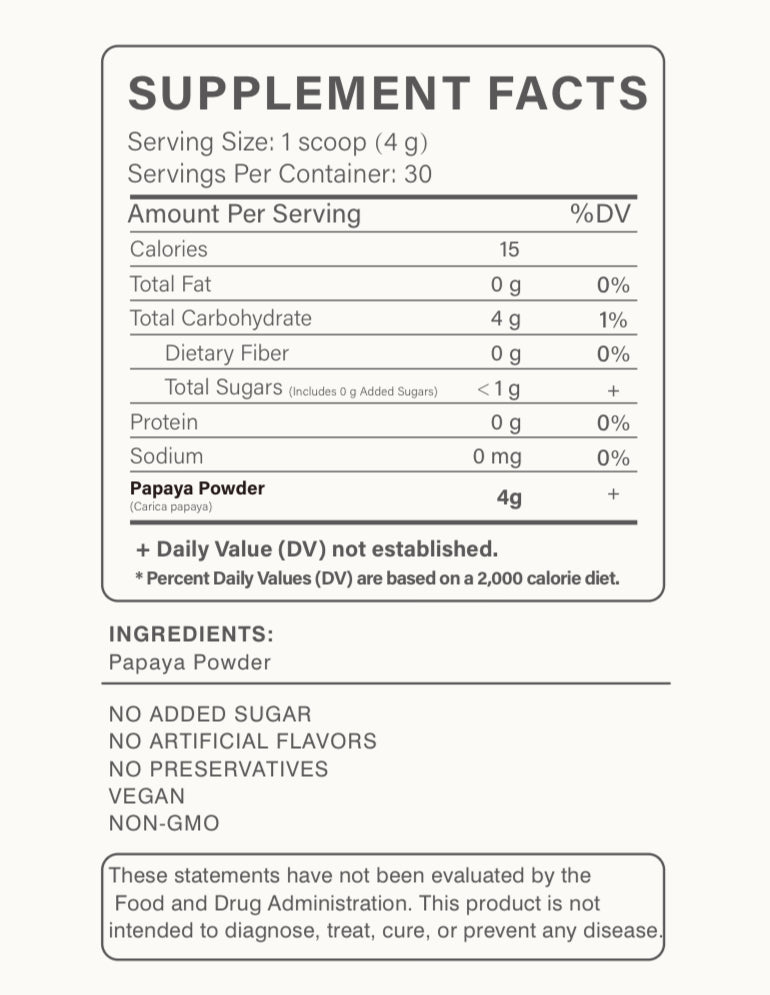 Papaya Powder-Single-Ingredient Papaya Superfood Powder