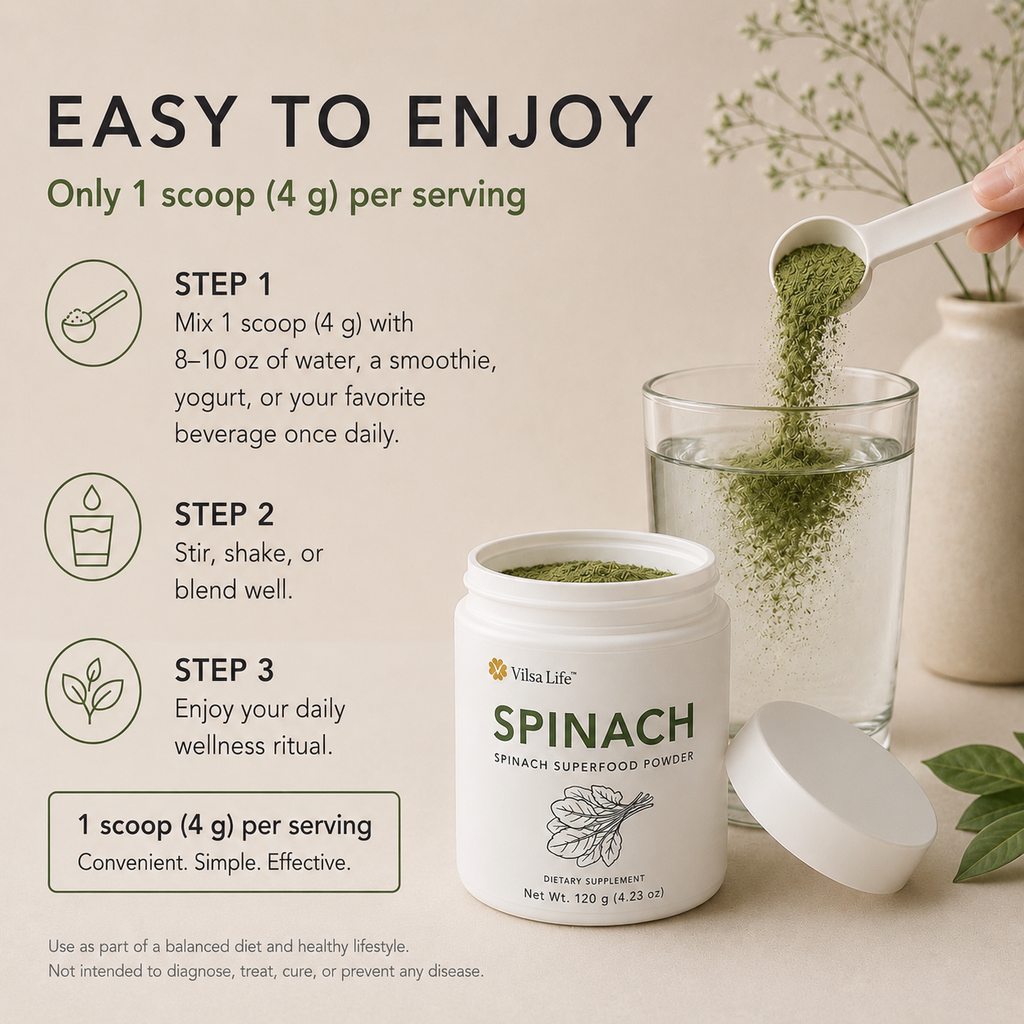 Spinach Powder-Single-Ingredient Spinach Superfood Powder