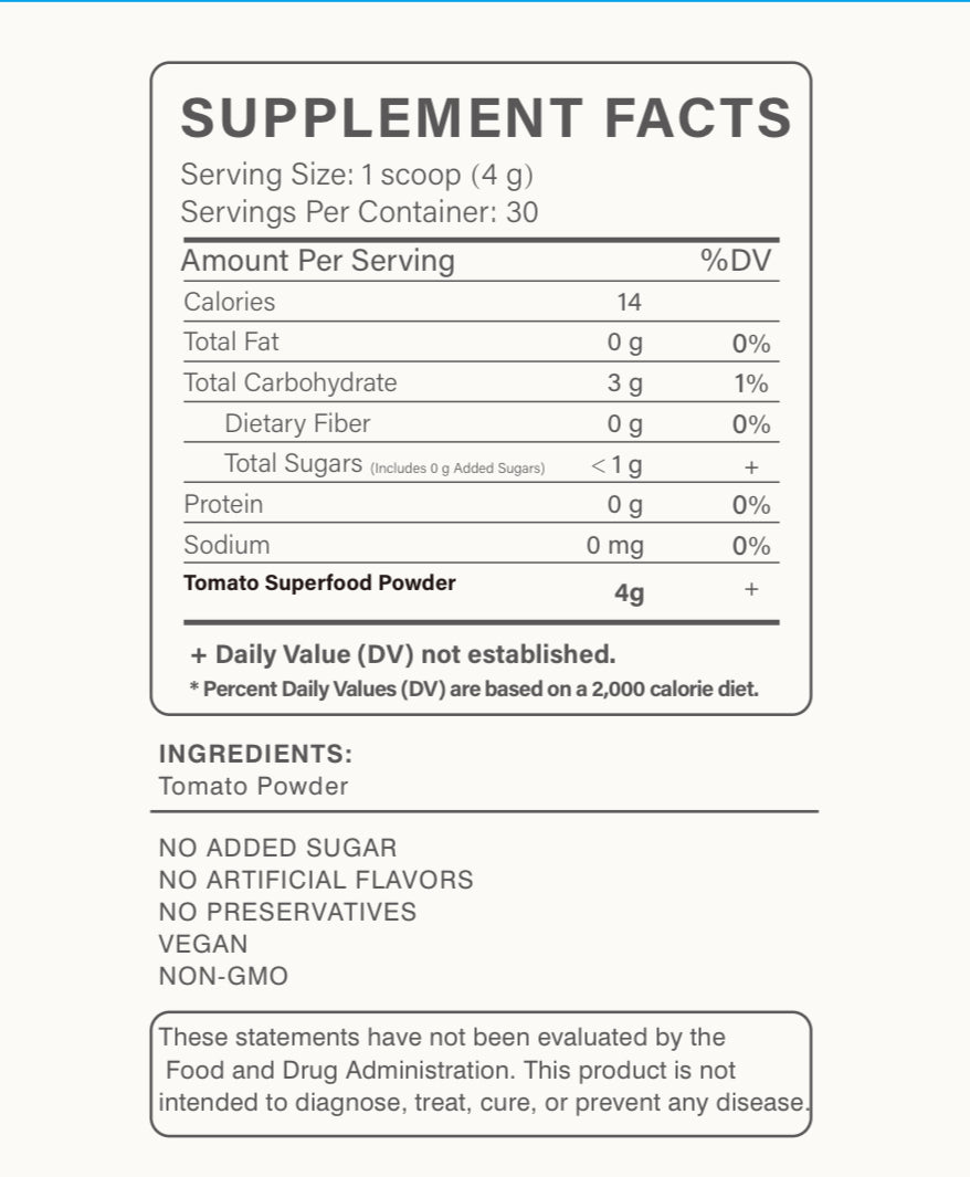 Tomato Superfood Powder-Single-Ingredient Tomato Superfood Powder
